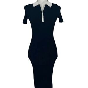 Rag & Bone / NEW WITH TAGS / black dress / white collar / Size M / Dress